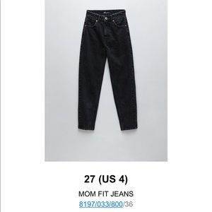 Zara Mom Fit Jeans